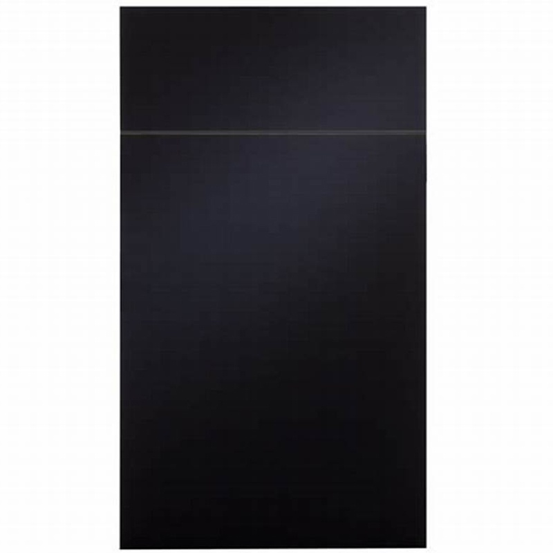 black flat door panel