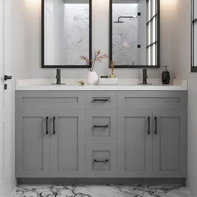 Grey shaker bathroom cabinet