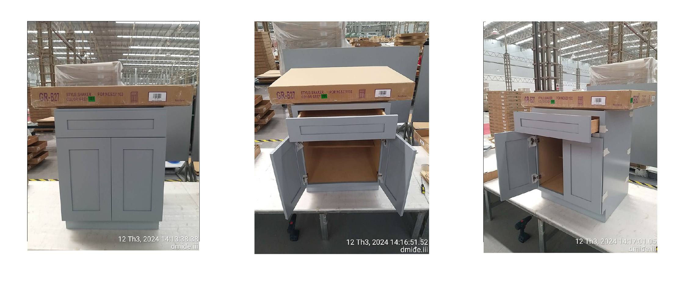 grey shaker cabinets