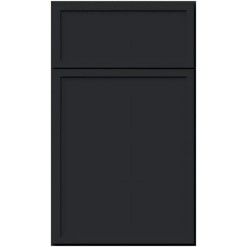 Black slim shaker door panel