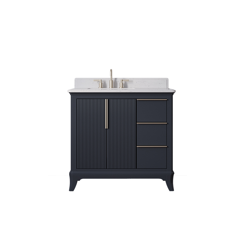 navy blue bathroom cabinets